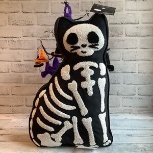 STOREHOUSE 12×20 Cat Shaped Skeleton Pillow